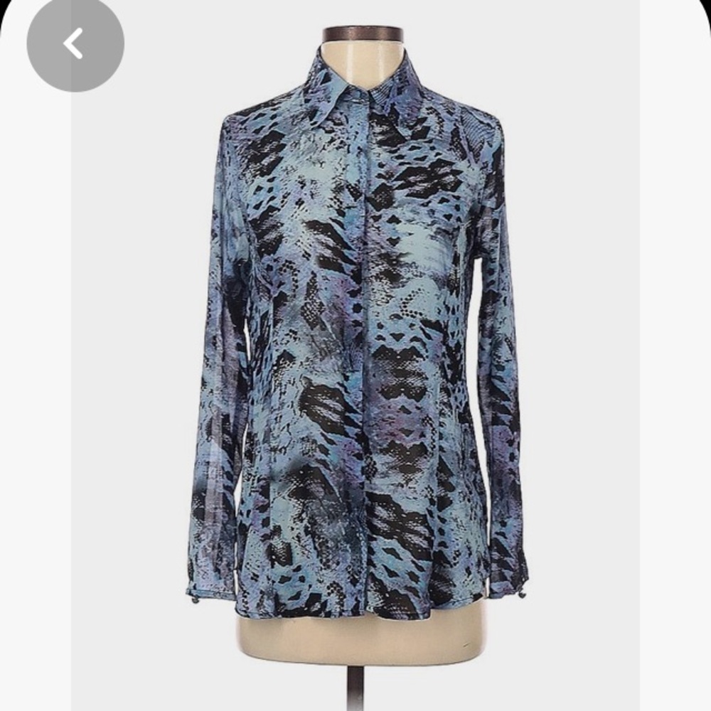 Sheer print blouse